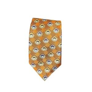 Jz Richards 100% silk made in USA vintage tie necktie marigold like new